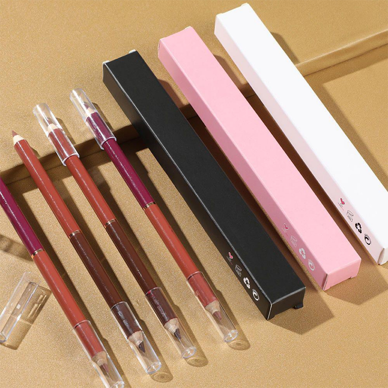 Fără logo Lip Liner Box Maro Lip Liner Creion Vânzător Creion Vegan Crem pentru Buze