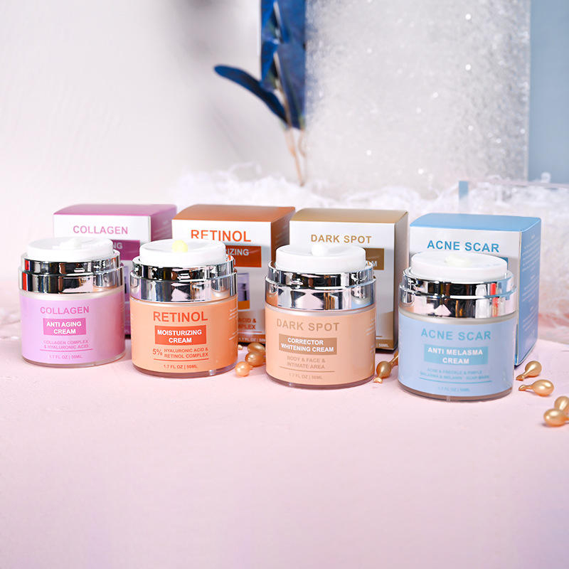 New Trend Skin Loțiune pentru față anti-îmbătrânire Cremă hidratantă pentru îndepărtarea petelor întunecate Cremă de față pentru albire organică