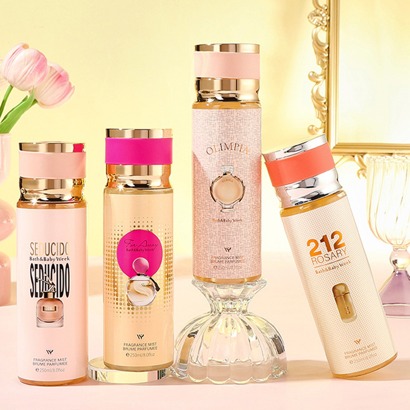 250ml Brand Parfum Sweet Floral Women Spray Corp Body Mist Parfums Parfum de designer
