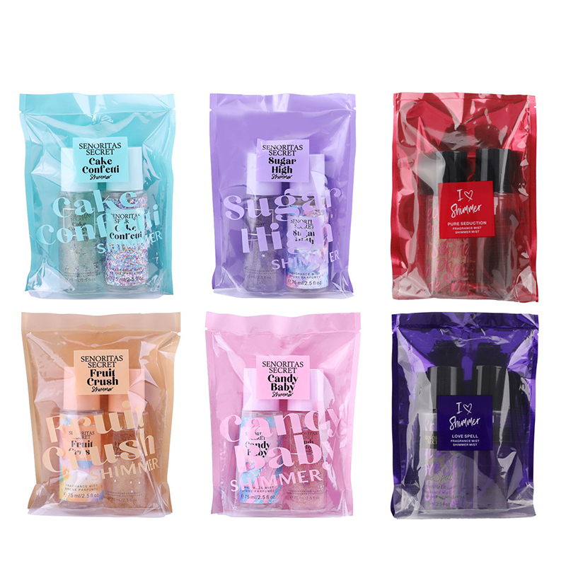 Personalizare logo Body Mist Collection Parfum Spray pentru corp Set Secret Body Mist 75ml*2