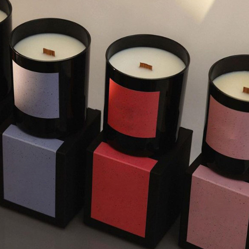 Cană cu fund gros de 220 g, ecologică, fără fum, miez de lemn, cutie cadou de ultimă generație, ulei esențial de plante, ceară de soia, lumânare parfumată