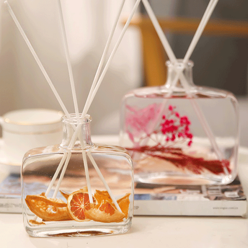 100 ml / 200 ml Difuzor de trestie de flori uscate conservat cu parfum de casă pentru cadou pentru decorarea casei