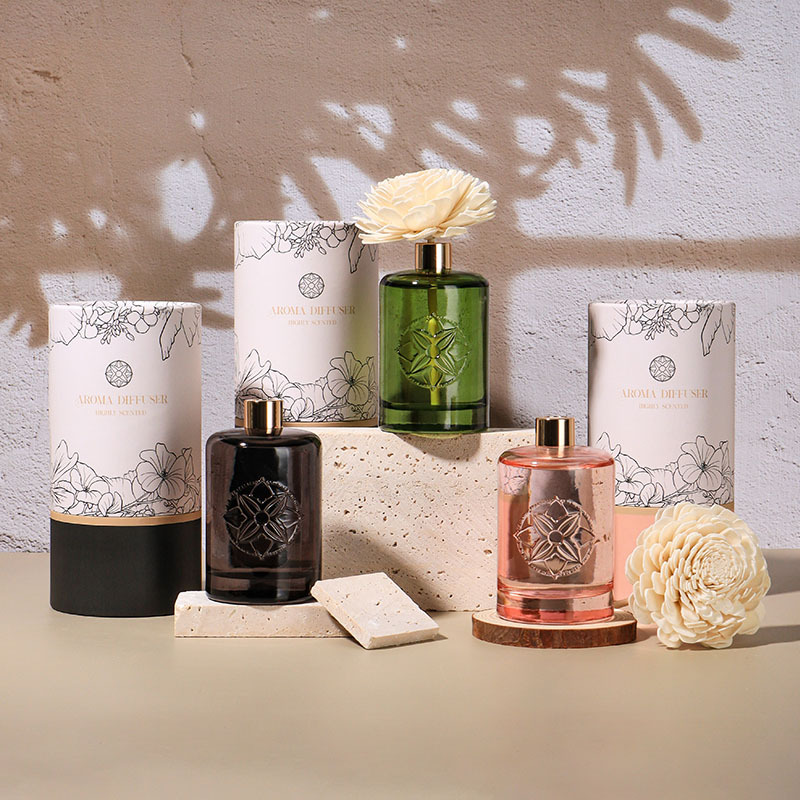 Difuzor de ulei esențial de aromaterapie fără flacără, 150 ml, parfum de interior, buchet de flori din ratan, ornamente lichide pentru aromoterapie