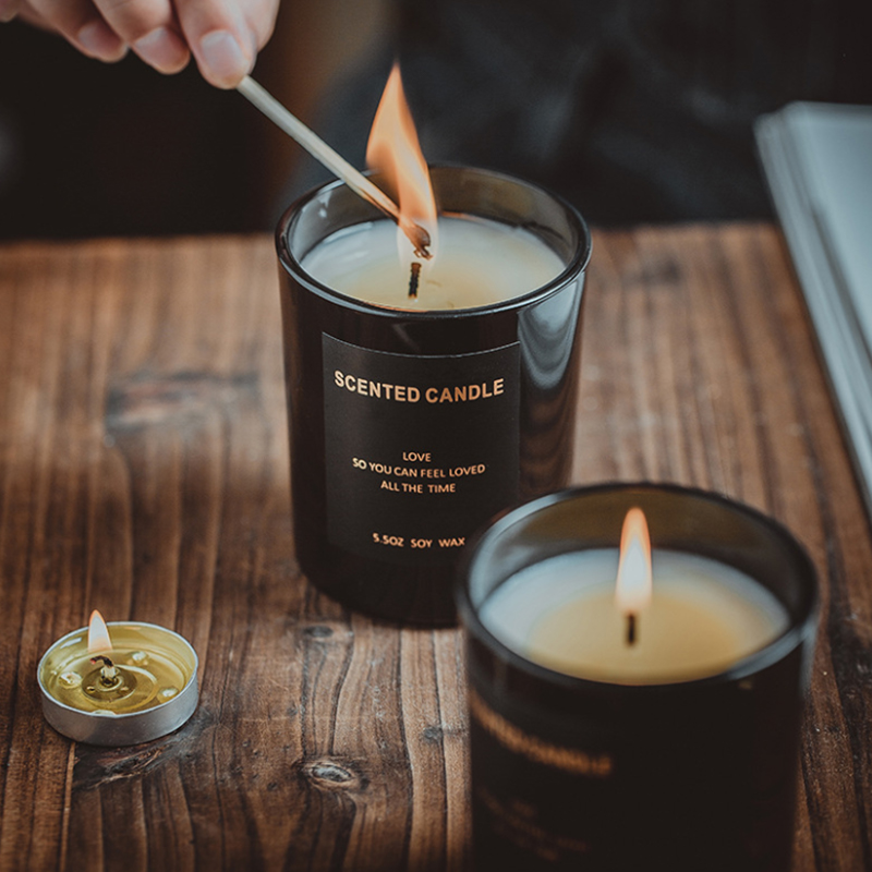 160g Lumanari parfumate pentru aromaterapie de fabrica de ceara de soia naturala